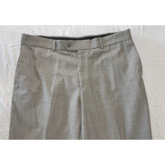 Stafford Performance Classic Fit Washable Poly-Wool Dress Pants, Slacks. 38X29. - Picture 6 of 9